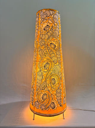 Tholu Bommalata Lotus Floor Lamp