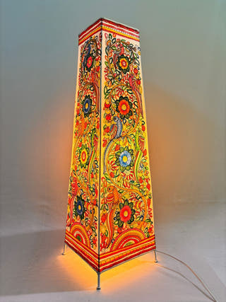 Tholu Bommalata Pakshi Pushpa Heritage Leather Lamp