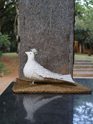 Handcrafted Pigeon Shola Art