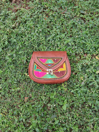 Hand Embroidery Side Sling Bag