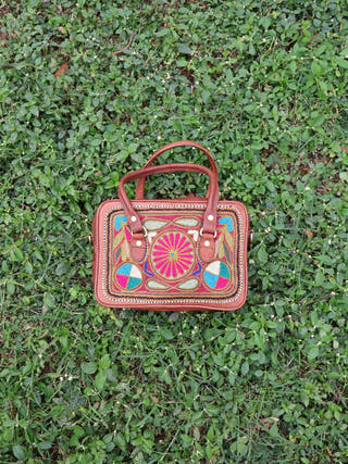 Embroidered Shoulder Side Bag