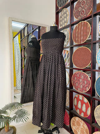 Summer Saga Ajrakh Maxi Dress