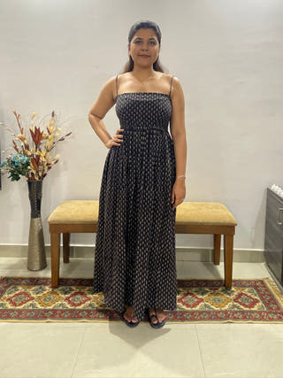 Summer Saga Ajrakh Maxi Dress