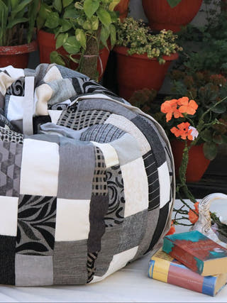 Monochrome Beanbag Cover