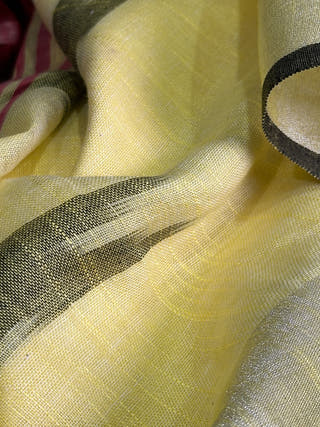 Ziya Lime Ikkat Handwoven Saree