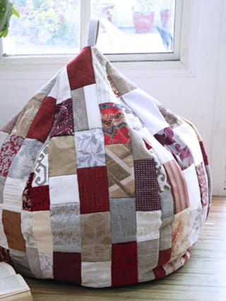 Shades of Red Beanbag Cover