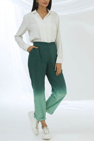 Ombre Straight Pants - Green Chambray & Co.