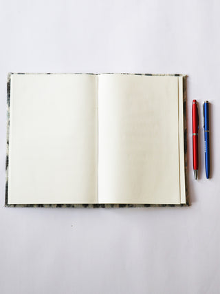 Flower Printed Mini Notebook Beown And White ARTISANNS NEST