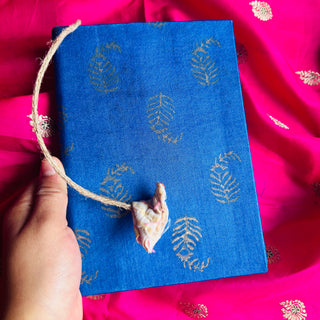 Neelam Upcycled Handloom Fabric Journal Kauseyah