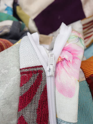 Colorful Patchwork Beanbag Cover