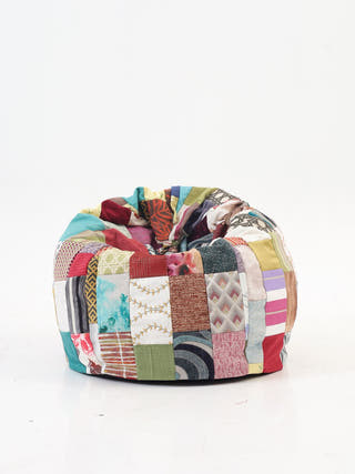 Colorful Patchwork Beanbag Cover