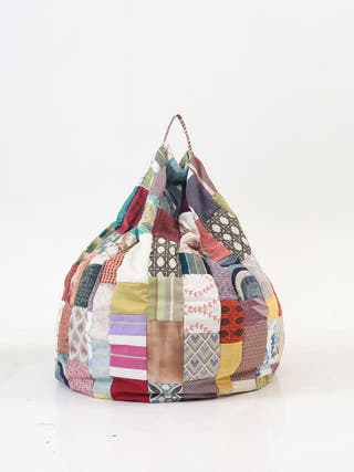 Colorful Patchwork Beanbag Cover