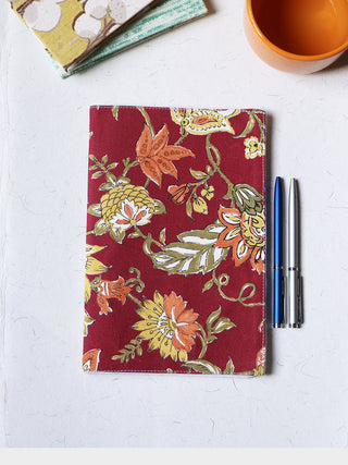 Printed Soft Cover Notebook Yellow And Red ARTISANNS NEST