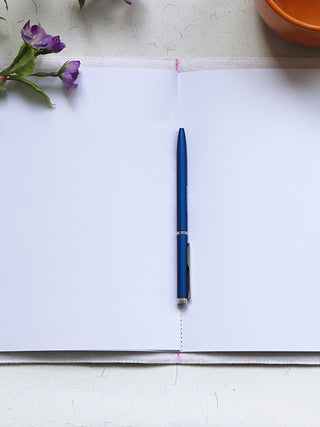 Soft Cover Notebook Blue and White ARTISANNS NEST