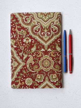 Printed Soft Cover Notebook Maroon ARTISANNS NEST