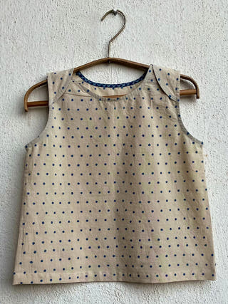 Organic Zoo  Raidana Jhabla With Check Pants Indigo Whitewater Kids