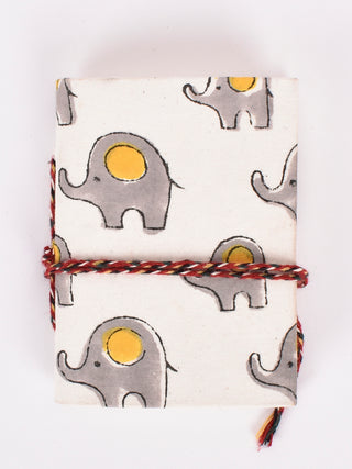 Hand-Block Printed Handmade Paper Pocket Diary Ecokari