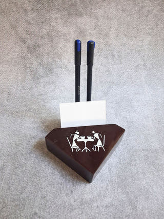 Hand Painted Mobile Holder cum Pen Stand Chai Tales
