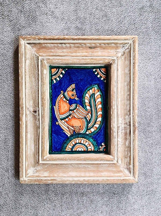 Vintage Finish Hand Painted Kalamkari Frame FolkStroke