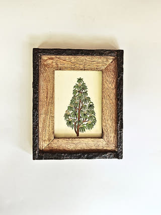 Handcrafted Miniature Floral Art Frame