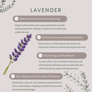 Lavender Soap Bar for Dry Skin