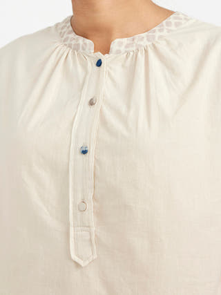 Three Piece Fuss Free Co-Ord Set White Jayati Goenka