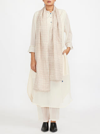 Three Piece Fuss Free Co-Ord Set White Jayati Goenka