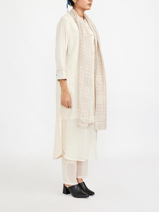 Three Piece Fuss Free Co-Ord Set White Jayati Goenka