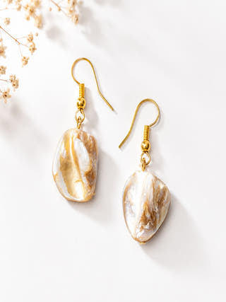Sea Secrets 'Pebble' Mother of Pearl Earrings