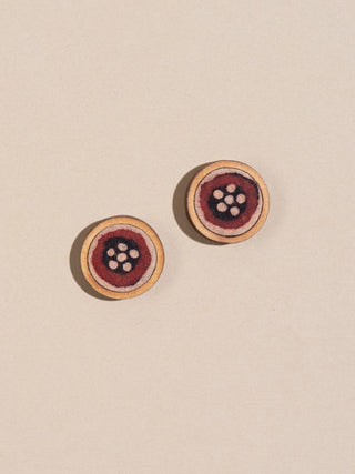 Wood Stud Red And Black WHE