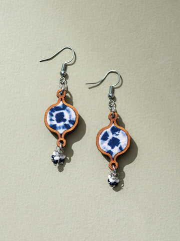 Handcrafted Danglers Blue