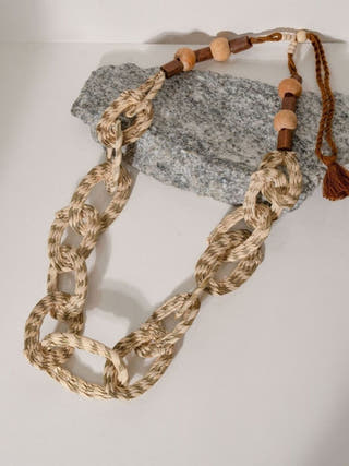 Sabai Grass Handweaving Loop Necklace