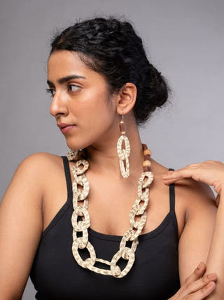 Sabai Grass Handweaving Loop Necklace