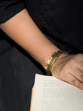 Bark Cuff Bangles Set Gold Juju by Grishma