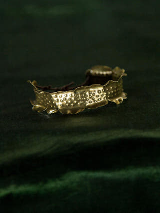 Bark Cuff Bangles Set Gold Juju by Grishma