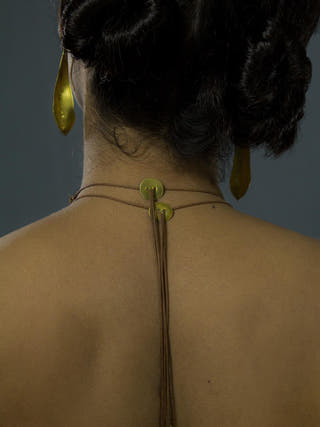 Wide and Skinny Choker Set Gold Juju By Grishma