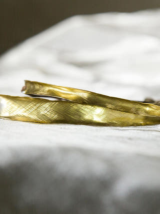 Wide and Skinny Choker Set Gold Juju By Grishma