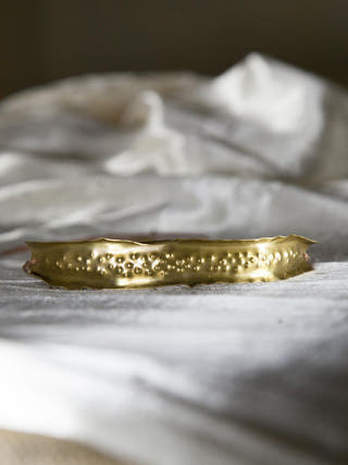 Bark and Dinted Choker Set Gold Juju By Grishma