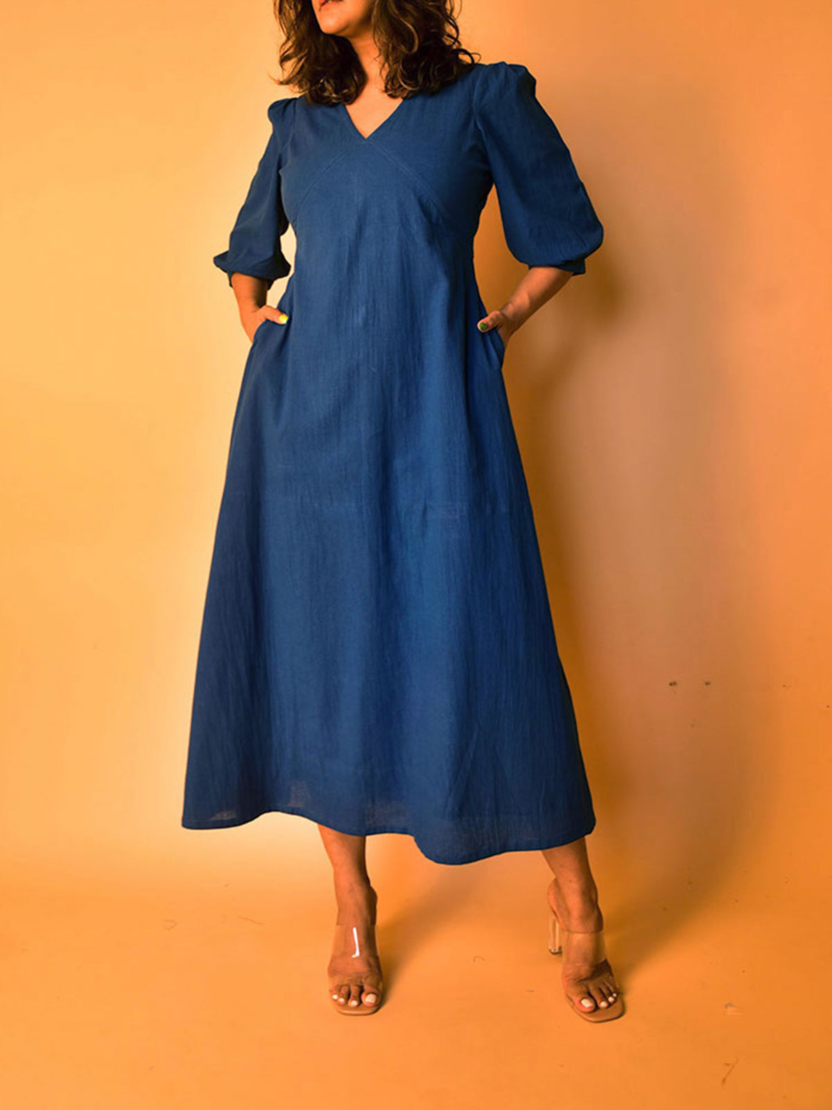 Aria Long Dress Blue