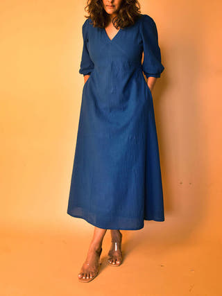 Aria Long Dress Blue WHY SO BLUE