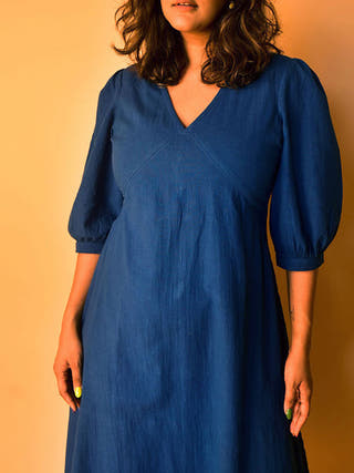 Aria Long Dress Blue WHY SO BLUE