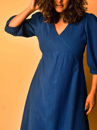 Aria Long Dress Blue WHY SO BLUE