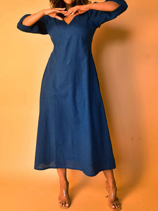 Aria Long Dress Blue WHY SO BLUE
