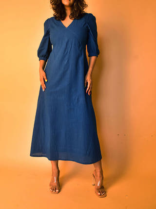Aria Long Dress Blue WHY SO BLUE