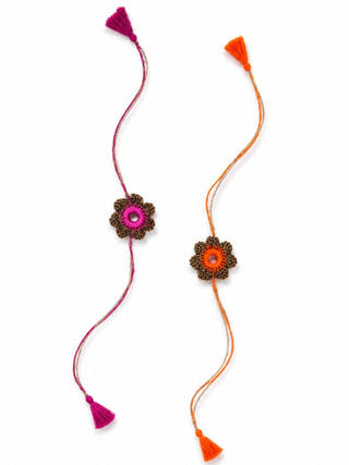 Handmade Crochet Rakhi Combo | Set of 2