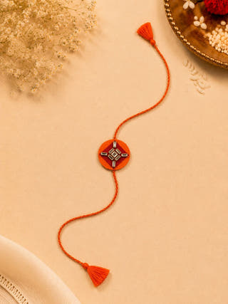 Handmade Kundan Rakhi Combo | Set of 2