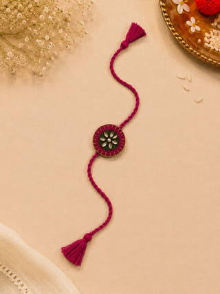 Handmade Kundan Rakhi Combo | Set of 2