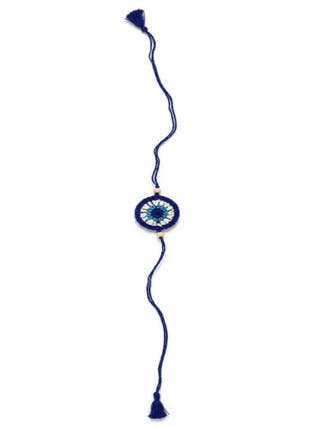 Handmade Crochet Evil Eye Rakhi