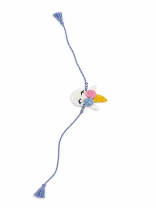 Handmade Crochet Unicorn Rakhi