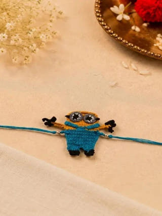 Handmade Crochet Minion Rakhi